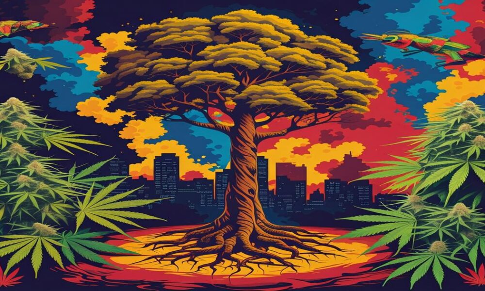 AI-generated image to illustrate For Smoke a J's content.