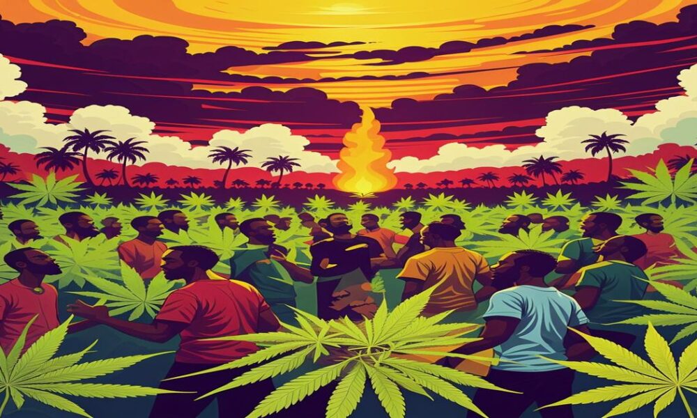 AI-generated image to illustrate For Smoke a J's content.